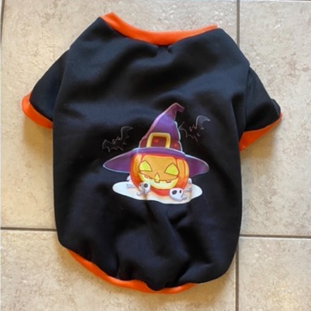 Halloween Pumpkin Witch Dog Sweater XXL - Picture 2 of 4